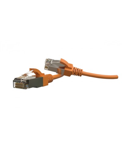 Патч-корд S/FTP Hyperline (PC-LPT-SFTP-RJ45-RJ45-C6-3M-LSZH-OR) в Уссурийске Патчкорды (медные) Pintop.ru