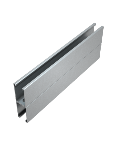 Страт-профиль двойной 41х72 L4500 мм s:1,5 HD85 КМ-профиль (2STP41-72-4500 HD85) в Уссурийске Аксессуары для лотков Pintop.ru