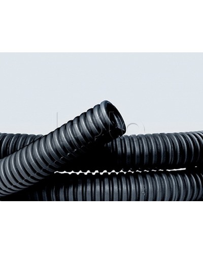 Труба ПНД гибкая гофр. д.50мм, лёгкая без протяжки, 15м, цвет чёрный DKC 70750 в Уссурийске Труба гофрированная Pintop.ru