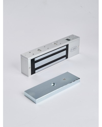 R-Lock RL-EM500-L0S - Электромагнитный замкок, 500кг, DC12/24B, цвет серебристый сатинированный алюминий RAL 7047 в Уссурийске Электромагнитные замки Pintop.ru