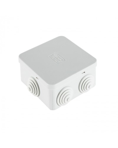 Коробка распределительная о/п, для монтажного пистолета 85х85х50, без галогена, 6 вых, IP44 (44066HF) в Уссурийске Распределительные коробки Pintop.ru