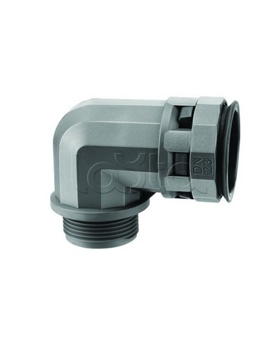 Муфта 90 грд. труба-коробка DN 29 мм, М32х1,5, полиамид, цвет черный DKC PAN29M32N в Уссурийске Повороты, муфты, тройники Pintop.ru