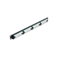 Патч-панель 19", 1U, 24xRJ45 кат.5e NETLAN EC-URP-24-SD2