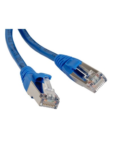 Патч-корд экранированный Hyperline PC-LPM-STP-RJ45-RJ45-C5e-3M-LSZH-BL в Уссурийске Патчкорды (медные) Pintop.ru