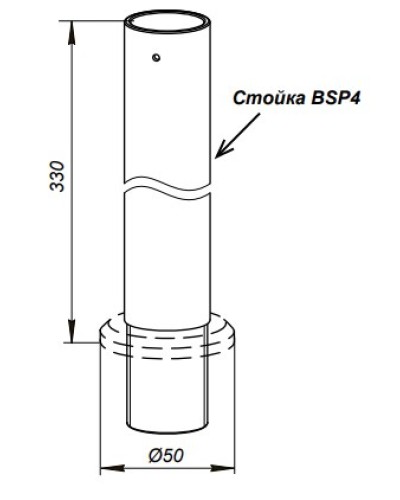 Стойка PERCo-BSP4 в Уссурийске Дополнительное оборудование для СКУД Pintop.ru