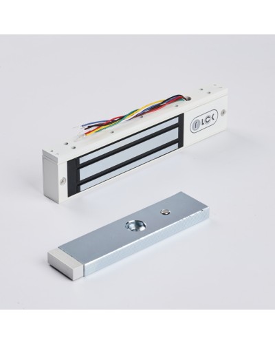 R-Lock RL-EM180-0SW - Электромагнитный замкок, 180кг, DC12/24B, цвет белый, RAL9016(белый), два датчика втроены в корпус замка: датчик Холла и магнито-контактный датчик в Уссурийске Электромагнитные замки Pintop.ru