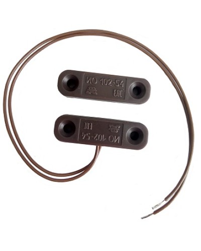 Извещатель охранный точечный магнитоконтактный Магнито-контакт ИО 102-54 (корпус ABS пластик) (Коричневый) в Уссурийске Извещатели охранные Pintop.ru