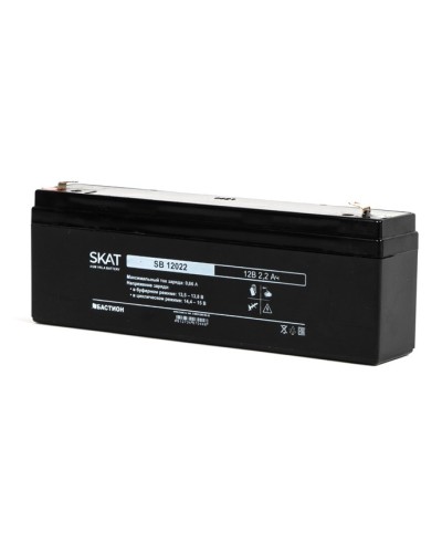 Бастион SKAT SB 12022 АКБ свинцово-кислотная тип AGM 12V 2,2Ач Iзар.0,66 А, ножевые клеммы в Уссурийске Электротехническое оборудование Pintop.ru
