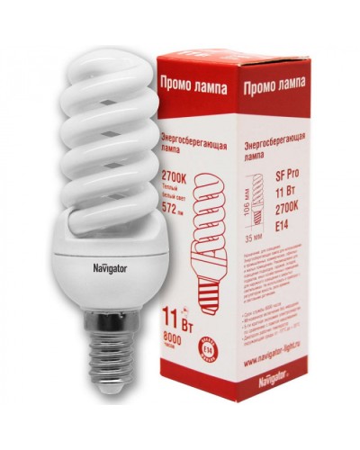 Лампа Navigator 94 098 NCLP-SF-11-827-E14 xxx в Уссурийске Источники света(Лампы) Pintop.ru