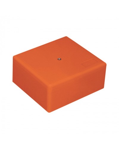 MB75 Коробка огн. E-110,о/п 75х75х40, с гладкими стенками,без галогена, заземление, IP41, 5P, (1,5-6мм2), цвет оранж в Уссурийске Распределительные коробки Pintop.ru