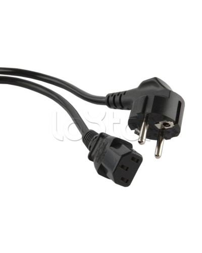 Кабель питания 10 м Hyperline PWC-IEC13-SHM-10-BK в Уссурийске Патч-корды и пигтейлы Pintop.ru