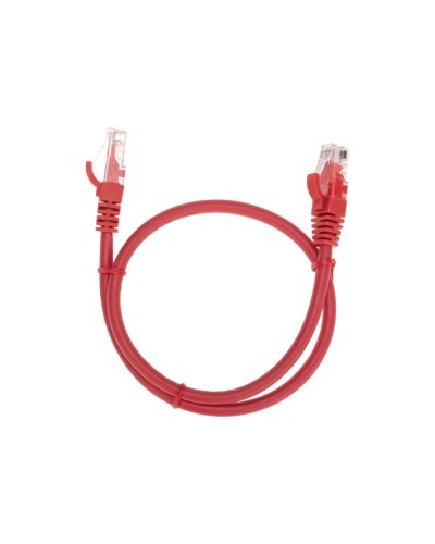 Патч-корд U/UTP, CAT 6, RJ45-RJ45, 26AWG, LSZH, красный, 0,5м REXANT 02-0293-05 в Уссурийске Патчкорды (медные) Pintop.ru