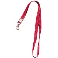 Лента шёлковая с металлическим карабином-защёлкой Tantos TS-STR (red)