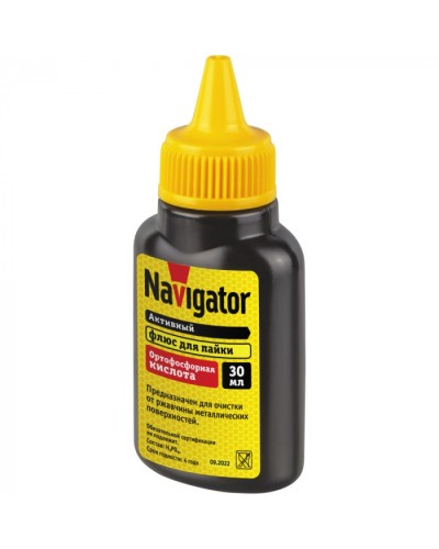 Флюс Navigator 93 747 NEM-Fl04-F30 (ортофосфорная кислота, 30мл) в Уссурийске Аксессуары для кабель-канала Pintop.ru