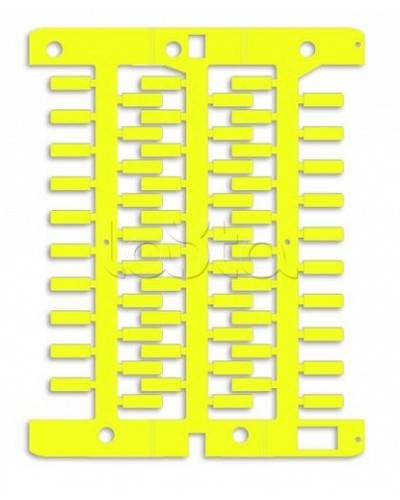 Маркировка для провода, жесткая, для трубочек. 4х12мм. Желтая DKC NUT12Y в Уссурийске Крепежные изделия Pintop.ru