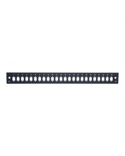 Панель лицевая для выдвижной оптич. полки, 24 SC Simplex/24 LC Duplex, черный Datarex DR-546045 в Уссурийске Патч-панели Pintop.ru