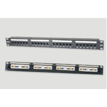 Патч-панель 19", 1U, 24xRJ45 категория 6 Eurolan (27B-U6-24BL)