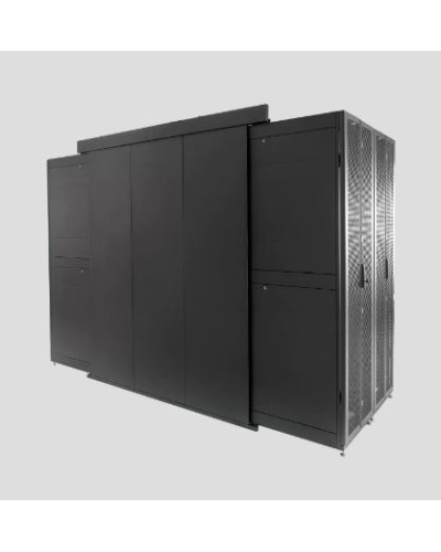 Панель задняя двухрядного коридора сплошная 42U для шкафов серии ШТК-СП-42.×.× ЦМО ЦОД-СП-Ф2-42-9005 в Уссурийске Аксессуары для стоек и шкафов Pintop.ru