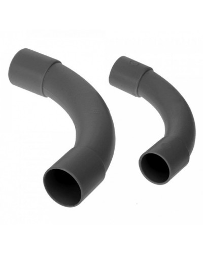 Соединитель угловой черный д32 (5шт/125шт уп/кор) Промрукав (PR13.0172) в Уссурийске Повороты, муфты, тройники Pintop.ru