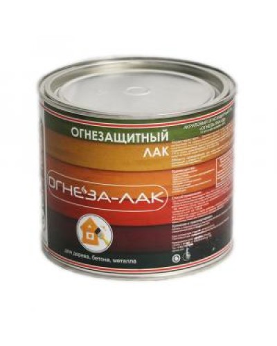 Лак огнезащитный акриловый Огнеза «ОГНЕЗА-ЛАК-ОД» для древесины и материалов изнеё, матовый, бесцветный, ведро 2,4л.(1,8 кг.) в Уссурийске Огнезащитные краски Pintop.ru