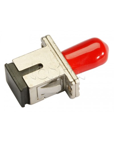 Соединитель проходной ST-SC, MM(для многомодового кабеля), simplex Cabeus ST-SC-MM в Уссурийске Проходные адаптеры и розетки оптические Pintop.ru