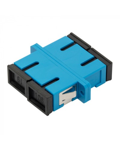 Адаптер оптический SC, SM, дуплексный LANMASTER (LAN-2SC-AM-SM) в Уссурийске Проходные адаптеры и розетки оптические Pintop.ru