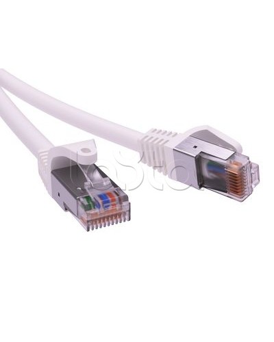 Патч-корд экранированный CAT5E F/UTP 4х2, LSZH, белый, 1м DKC RN5EFU4510WH в Уссурийске Патчкорды (медные) Pintop.ru
