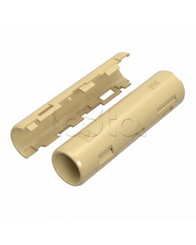 Муфта разборная d16 мм сосна (100шт/1200шт уп/кор) Промрукав (PR13.0425) в Уссурийске Повороты, муфты, тройники Pintop.ru