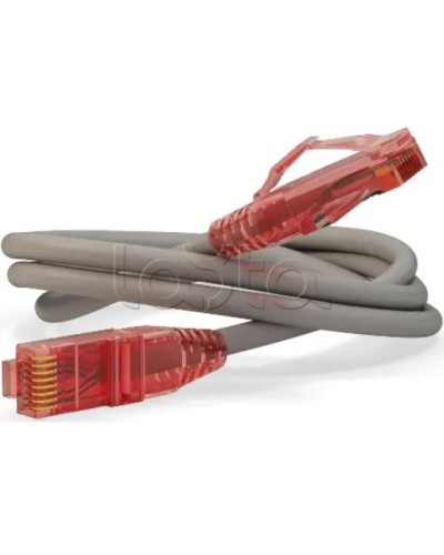 Патч-корд RJ45-RJ45, 4 пары, UTP, кат.5е, LSZH (0,3м) Hyperline PC-LPM-UTP-RJ45-RJ45-C5e-0,3M-LSZH-GY в Уссурийске Патчкорды (медные) Pintop.ru