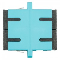 Адаптер оптический проходной SC-SC, OM3, дуплекс (duplex), бирюзовый Datarex DR-541023