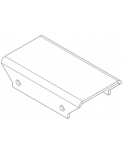 Накладка прямая верхнаяя PERCo-MB-16.3 в Уссурийске Дополнительное оборудование для СКУД Pintop.ru