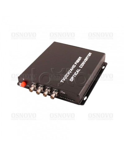 Приёмник 4 каналов видео оптический OSNOVO RA-H4/1F в Уссурийске Видеоусилители, Модуляторы, Делители Pintop.ru