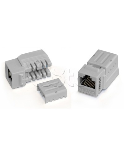 Вставка Keystone Jack RJ-45(8P8C), категория 6A, 110 IDC синяя Hyperline (KJNE-8P8C-C6A-90-BL) в Уссурийске Модули Keystone Pintop.ru