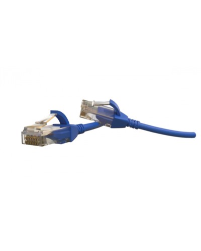 Патч-корд U/UTP Hyperline (PC-LPT-UTP-RJ45-RJ45-C6-1M-LSZH-BL) в Уссурийске Патчкорды (медные) Pintop.ru