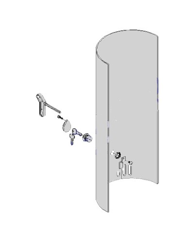 Крышка с замком разблокировки CAT-X Came 119RIX012 в Уссурийске Запчасти для шлагбаумов и автоматики Pintop.ru