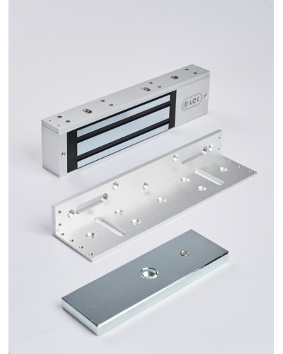 R-Lock RL-EML350-L0S - Электромагнитный замкок, 350кг, DC12/24B, цвет серебристый сатинированный алюминий RAL 7047 в Уссурийске Электромагнитные замки Pintop.ru