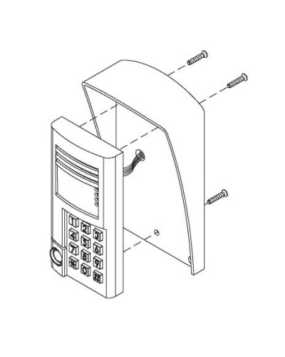 Комплект монтажный для блоков вызова БВД-SM100х, БВД-341х, БВД-402х, БВД-404х Vizit МК-341 в Уссурийске Аксессуары для многоабонентных систем Pintop.ru