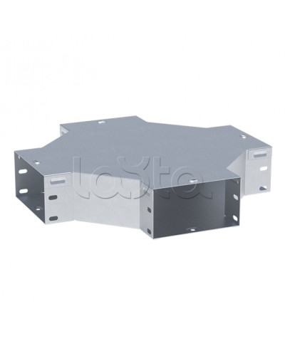 Ответвитель крестообразный 35х100мм EKF x3510008 в Уссурийске Аксессуары для лотков Pintop.ru