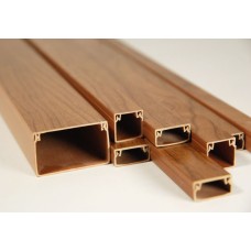 Кабель-канал 40x25, двойной замок, орех (40 м/уп) (ПожТехКабель)