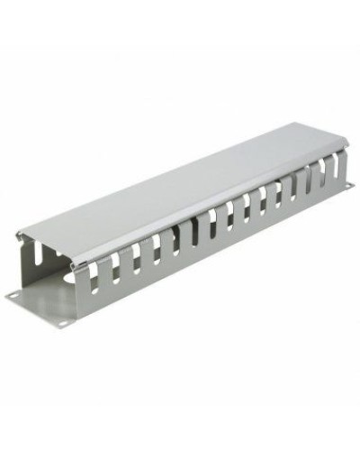 Органайзер кабельный горизонтальный с крышкой, 19, 2U, глубиной 72 мм, металл, RAL 7035 REXANT 04-2645 в Уссурийске Кабельные органайзеры Pintop.ru