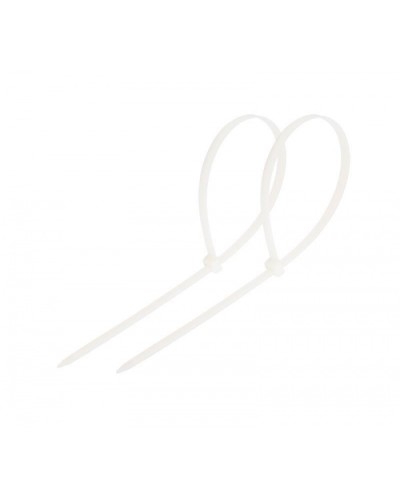 Стяжка нейлоновая неоткрывающаяся, безгалогенная (halogen free) 200x3.6мм, белая (100 шт) в Уссурийске Стяжки-хомуты Pintop.ru