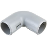 CI32G Угол 90 гр.(2част.) для труб D32мм, белый (1уп = 10шт) Экопласт (41232-10W)