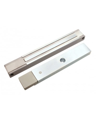 Электромагнитный замок с датчиком состояния двери ALeko ALM-200P (24В серый) в Уссурийске Электромагнитные замки Pintop.ru