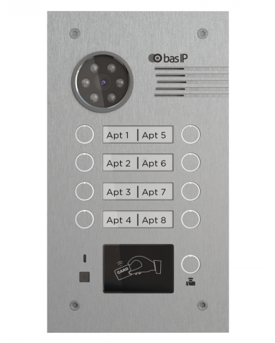 Вызывная панель BAS-IP BA-08MD SILVER в Уссурийске Вызывные видеопанели малоабонентные Pintop.ru