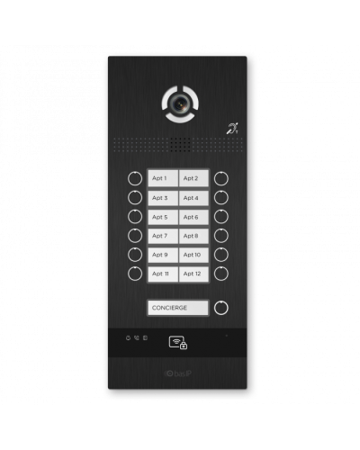 Вызывная панель BAS-IP BI-12FBI BLACK в Уссурийске Вызывные видеопанели малоабонентные Pintop.ru