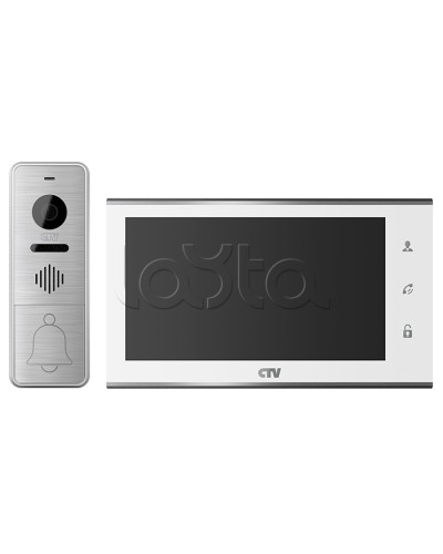 Комплект видеодомофона CTV-DP4705AHD (белый) в Уссурийске Комплекты домофонов Pintop.ru