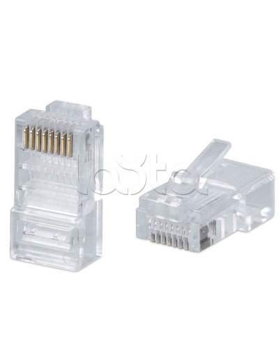 Коннектор RJ-45 под витую пару, категория 5e, универсальный (для одножильного и многожильного кабеля) Cabeus 8P8C в Уссурийске Коннекторы и разъемы Pintop.ru