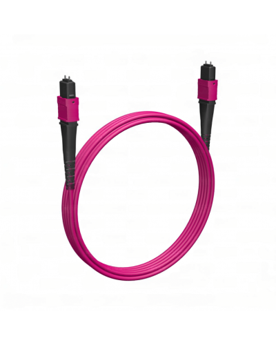 Кабельная сборка MPO(M) -MPO(M)-8 волокон 50/125 OM4, 2 m Cabeus (FOP-50-OM4-8-MPO(M)-8-MPO(M)-B-2m) в Уссурийске Кабельные сборки (оптические) Pintop.ru