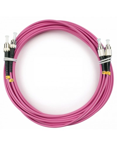 Шнур оптический duplex FC-ST 50/125 mm OM4 5м LSZH Cabeus FOP-50-OM4-FC-ST-5m в Уссурийске Патч-корды оптические Pintop.ru