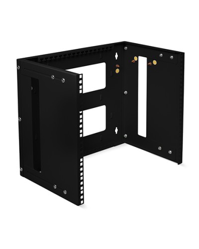 Кронштейн настенный 19 9U, цвет черный Cabeus NC-9U-BK в Уссурийске Аксессуары для стоек и шкафов Pintop.ru